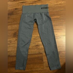 Ryderwear Leggings, Gray/Blue Color Size Small